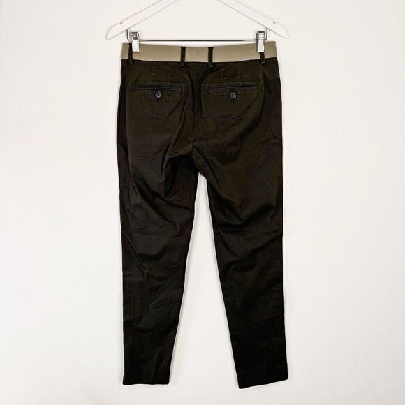 Vince Gray Tapered Cotton Dress Pants with Blue Side Stripe - Picture 2 of 7